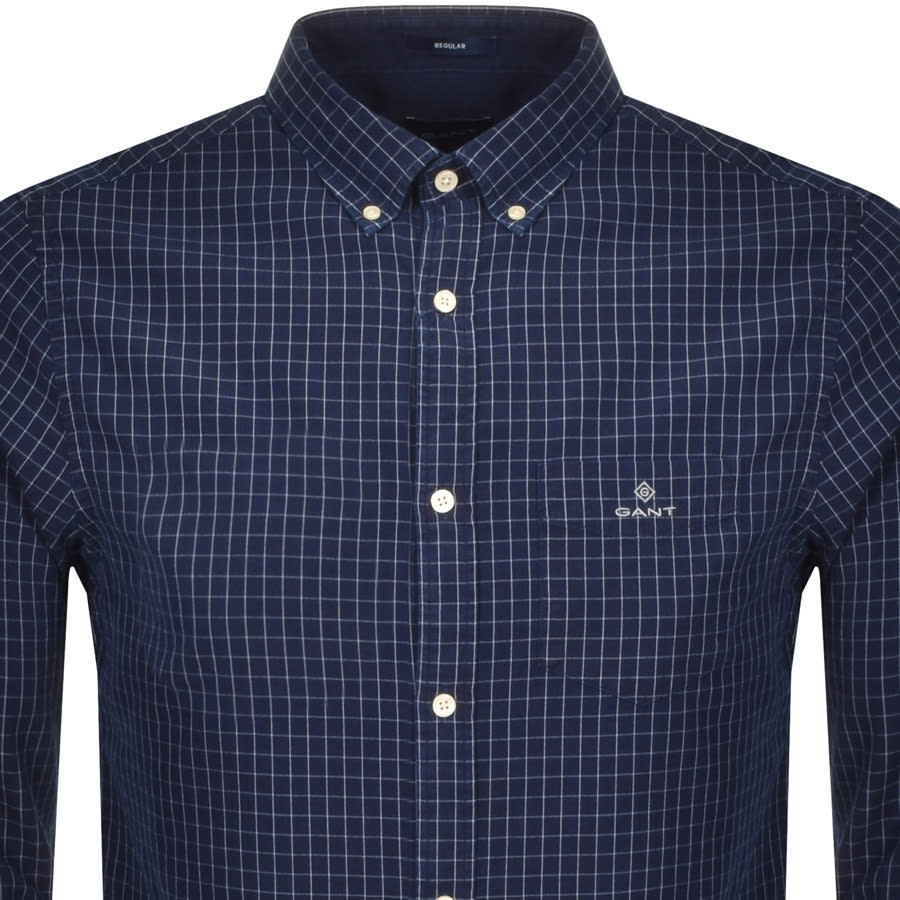 Alternative Image for ProductGant Indigo Window Pane Shirt Navy2
